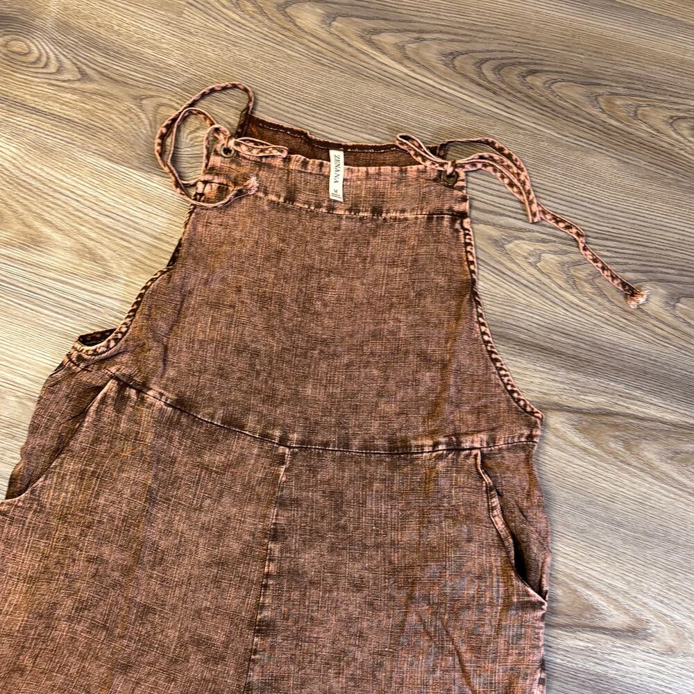 Women's Mineral Wash Romper Medium Boho - Picture 2 of 4